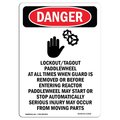 Signmission OSHA Sign, LockoutTagout Paddlewheel, 14in X 10in Plastic, 10" W, 14" L, Portrait, DS-P-1014-V-2432 OS-DS-P-1014-V-2432